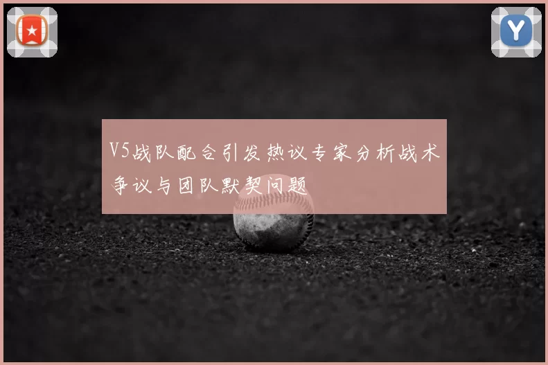 V5战队配合引发热议专家分析战术争议与团队默契问题